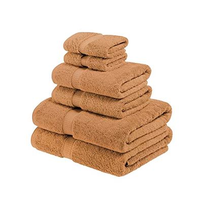Hemstad, 100% bomull, handduksset, rost - handduk