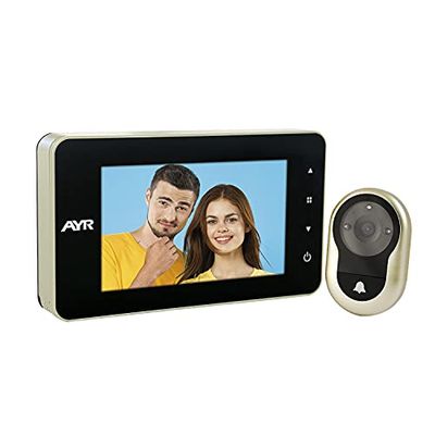 Mirino digitale 758-A, con schermo da 4,0". Scatta foto quando suona l'allarme, colore nichel opaco