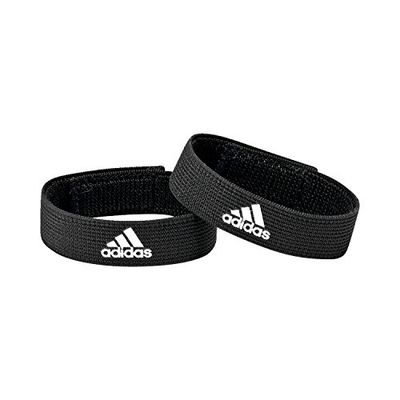 Adidas Sock Holder Football/Soccer Shin Guard, Fermacalze Unisex-Adulto, Black/White, One Size