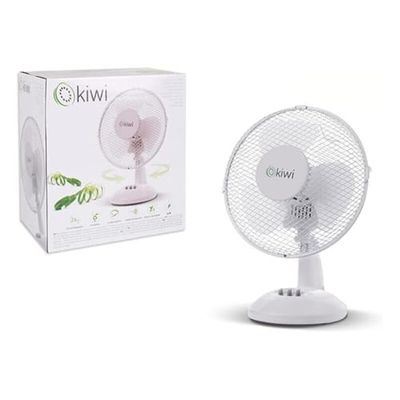 Tafelventilator Kiwi wit 25 W (Ø 23 cm)