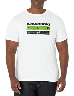 Fox Racing - Kawasaki Stripes Tee,White,S