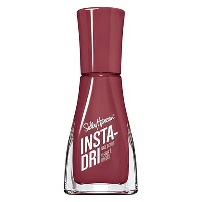 Sally Hansen Insta-Dri Nail Polish, Expresso, 60 Seconds Quick Drying, Long Lasting, Streak Free, Shiny Finish, 3-in-1 Formula, Built in Base and Top Coat, 9.17ml