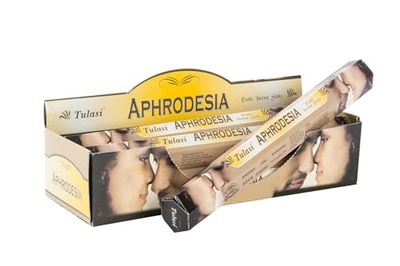 Incienso Varilla Aroma aphrodesia Varilla 25 cm aphrodesia (120 Unidades) + estampita San Pancracio