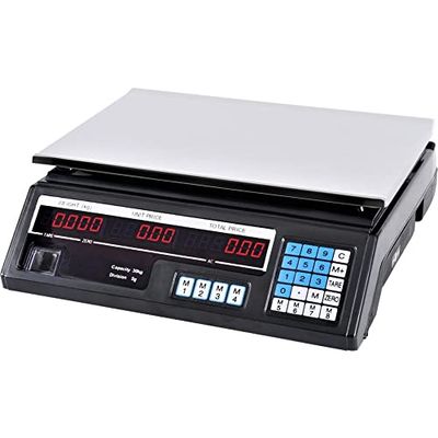 TEMPO DI SALDI Bilancia Elettronica Digitale Professionale Da 5 Gr A 40 Kg In Acciaio Inox