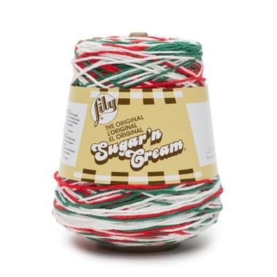 Lily Sugar'N Cream Cônes de gui – 1 paquet de 400 g – Coton – Taille M – Tricot/crochet