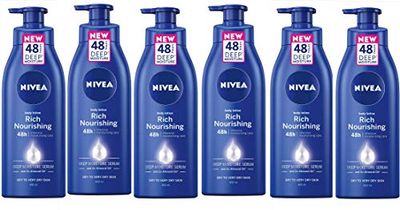 NIVEA Rich Nourishing Body Lotion, 400ml, Pack of 6