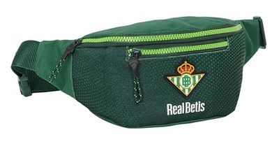 Safta Real Betis BALOMPIÉ – Sac Banane avec Poche extérieure, idéal pour Les Jeunes et Les Enfants de différents âges, Confortable et Polyvalent, qualité et résistance, 23 x 9 x 12 cm, Vert, Vert,
