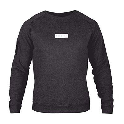 MOROTAI Sudadera para Hombre NKMR S Bloc Logo Gris Oscuro, XXL