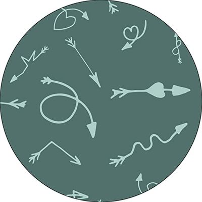 Bonateks, Round Digital Printed Mouse Pad, Non-Slip Base, for Office and Home, Diameter:22cm
