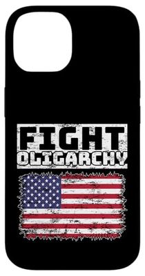 Democratic Liberal Political Resist Fight Oligarchy Flag Case for iPhone 14