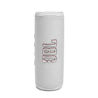 JBL Flip 6 – Enceinte Bluetooth portable et étanche à l'eau et à la poussière - Haut-parleur haute fréquence pour des basses profondes - 12 heures d'autonomie - Blanc