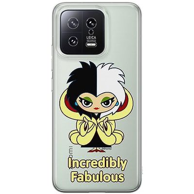ERT GROUP mobiel telefoonhoesje voor Xiaomi 13 origineel en officieel erkend Disney patroon Cruella 006 optimaal aangepast aan de vorm van de mobiele telefoon, gedeeltelijk bedrukt
