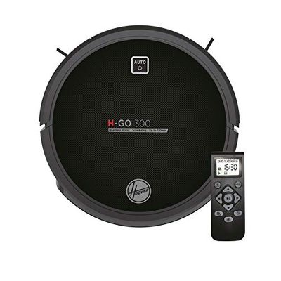 Hoover H-GO 300 HGO310 Stofzuigerrobot, lithiumbatterij met 120 minuten, inverter-motor, Epa-filter, afstandsbediening en laadstation, sensoren tegen vallen en schokdemping