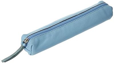 Clairefontaine 410151C Etui Slim, van lamsleer, 19,5 x 2,5 x 4 cm, 1 stuk, blauw