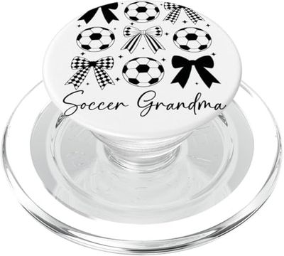 Fútbol abuela divertido coqueta arco fútbol abuela PopSockets PopGrip para MagSafe