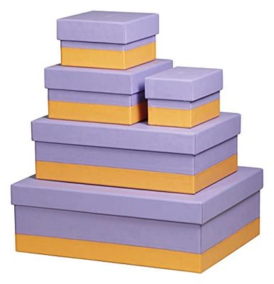Rhodia 318887C set med 5 lådor (från italienskt konstläder, elegant och praktisk, perfekt för din organisation) 5 stycken, turkos