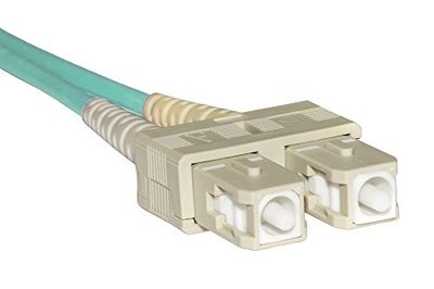 Multimode LSZH Duplex OM3 50/125 Fiber Optic Cable, LC-SC, 20 m