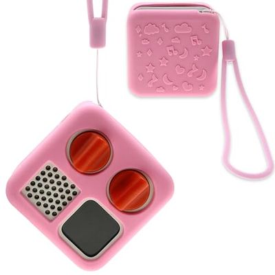 LeoTube Yoto Mini Player Coque de Protection en Silicone Compatible avec Mini Haut-Parleur Bluetooth (Coque en Silicone Uniquement, Machine Non Incluse) (Rose)
