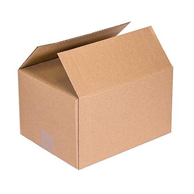 Pack 350 Cajas de Cartón para envíos almacenaje paquetería, Cajas cartón mudanzas Canal Simple Reforzado, Caja almacenaje medidas interiores 31x22x20 cm, Cajas cartón con solapas Multiusos