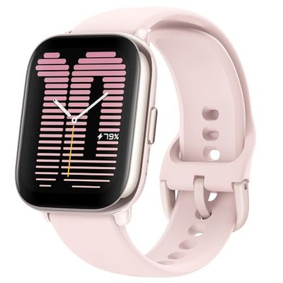 Amazfit Active 42mm Smartwatch med Zepp Coach, Beredskap, GPS, Routenavigation, Bluetooth-Anruf, Musikspeicher, 14-Tage-Akku, fungerar med Alexa