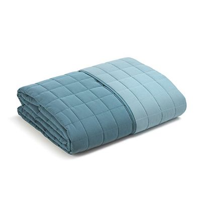 Caleffi - Vårquiltat överkast för enkelsäng - MODERN färg himmel enfärgad mikrofiber