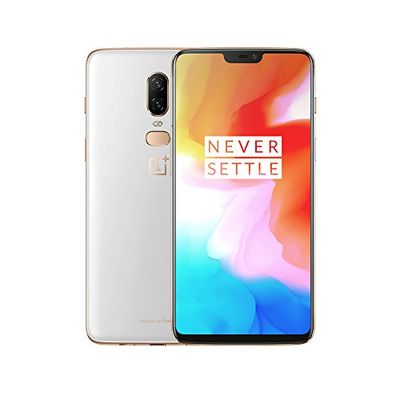 OnePlus 6 smartfonów (15,95 cm (6,28 cala) wyświetlacz dotykowy 19:9, 128 GB pamięci wewnętrznej, Android 8.1 Oreo/Oxygen OS 5.1), kolor jedwabisty biały