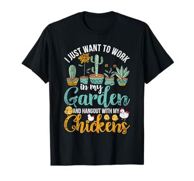 Giardinaggio Paesaggistico Pollo Curare Piante Giardiniere Maglietta