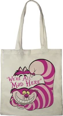 Disney TOTE BAG CHESHIRE CAT, REFERENCIA: BWDALWOBB002, ECRU, 38 x 40 cm