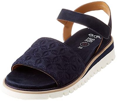 ARA dames kent sandaal, blauw, 37 EU