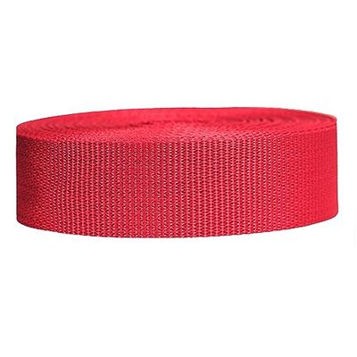 Strapworks Lätt polypropenband – polyband för utomhusbruk, gör-det-själv-reparation av utrustning, husdjurshalsband, hantverk – 3,8 cm (1,5 tum) x 9 meter (10 yard) - Rött