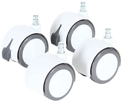 Conjunto de rodas babybay parquet/rodas para todos os modelos babybay, do berço de colecho ao moisés, branco