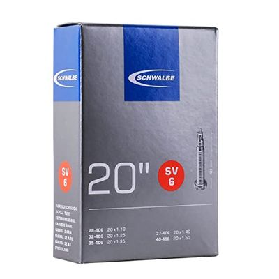 Schwalbe SV6 Binnenband, 20" x 1 1/8", Zwart