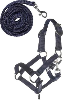 HKM Hobby Horsing Basic Licol et Longe Bleu Foncé Taille Unique