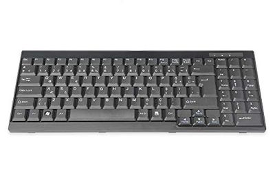 DIGITUS Clavier Turc QWERTY USB pour Consoles LCD KVM Noir