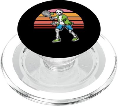 tenista, tenis, vintage, esqueletos PopSockets PopGrip para MagSafe