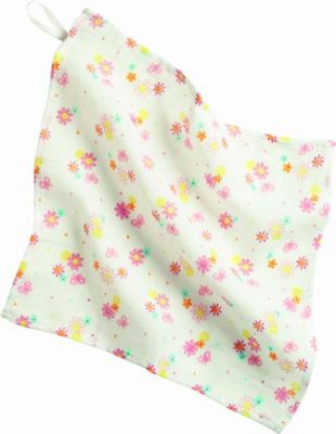 Playshoes 770153-142 Mull washandjes met bloemenprint, 5-delige set, afmetingen ca. 30 x 30 cm