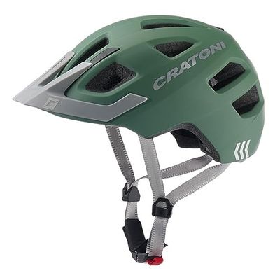 Cratoni Maxster PRO, Casco da Bicicletta Unisex Bambino, Sage Matt, M