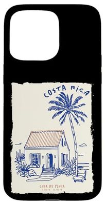Costa Rica Souvenir Pura Vida Vintage Beach Art Case for iPhone 15 Pro Max