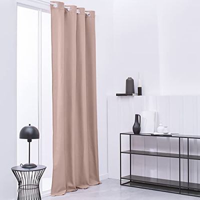 Today Plain Pink Thermal Curtains 140 x 240 cm