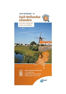 Islands Zuid-Holland cycling map: Schouwen-Duiveland,Goeree-Overflakkee (ANWB fietskaart (31)): 1:66.666 (Fietskaarten)