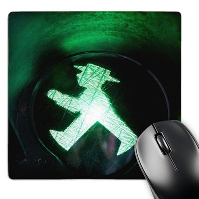 3drose, Allemagne, Berlin. Alexanderplatz. DDR musée. Ampelmann. Mouse Pad, 20,3 x 20,3 cm (MP 188161 1)