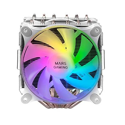 Mars Gaming MCPU-XT ARGB Doble Ventilador CPU 120mm Blanco