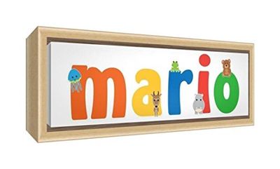 Little Helper LHV-MARIO-1542-FCNAT-15IT kunstdruk op canvas, natuur 34 x 88 x 3 cm Veelkleurig.