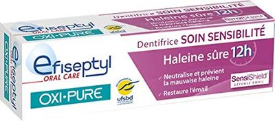 Efiseptyl - Oxi-Pure Pasta do zębów - Świeży oddech 12 godzin - Natychmiastowa skuteczność - Testowana klinicznie - 75 ml