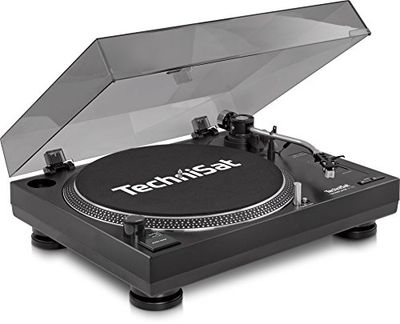 TechniSat Tecnologia PLAYER LP 300 - Gira-discos profissional USB (com função Scratch e digitalização, velocidade de rotação: 33/45 rpm, acionamento direto controlado por quartzo), cor preta