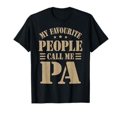 Pa Tshirts from Grandchildren for Pa Funny Men Fathers Day T-Shirt