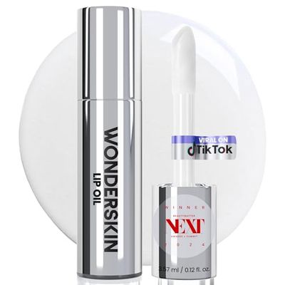 Wonderskin Lip Oil - Lip Rehab Serum Oil, Olio Labbra Trasparente Idratante E Idratante Per Labbra Secche - Olio Lucidalabbra Naturale, Vegano E Non Appiccicoso