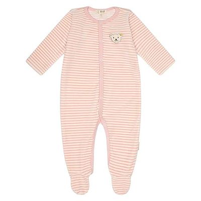 Steiff Unisex baby basic småbarn pyjamas, Silverrosa, 50 cm