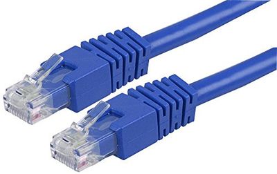 Pro Signal PS11308 RJ45 Male to Male Cat6 UTP Ethernet Patch Lead, 0.2m, Blue