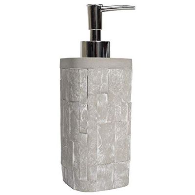 Sweet Home Collection Juegos de Accesorios Colecciones únicas Moderno Clásico Hermosos diseños Decorativos contemporáneos para bañera de baño y Ducha, Resina, Avalon, Lotion Pump/Soap Dispenser